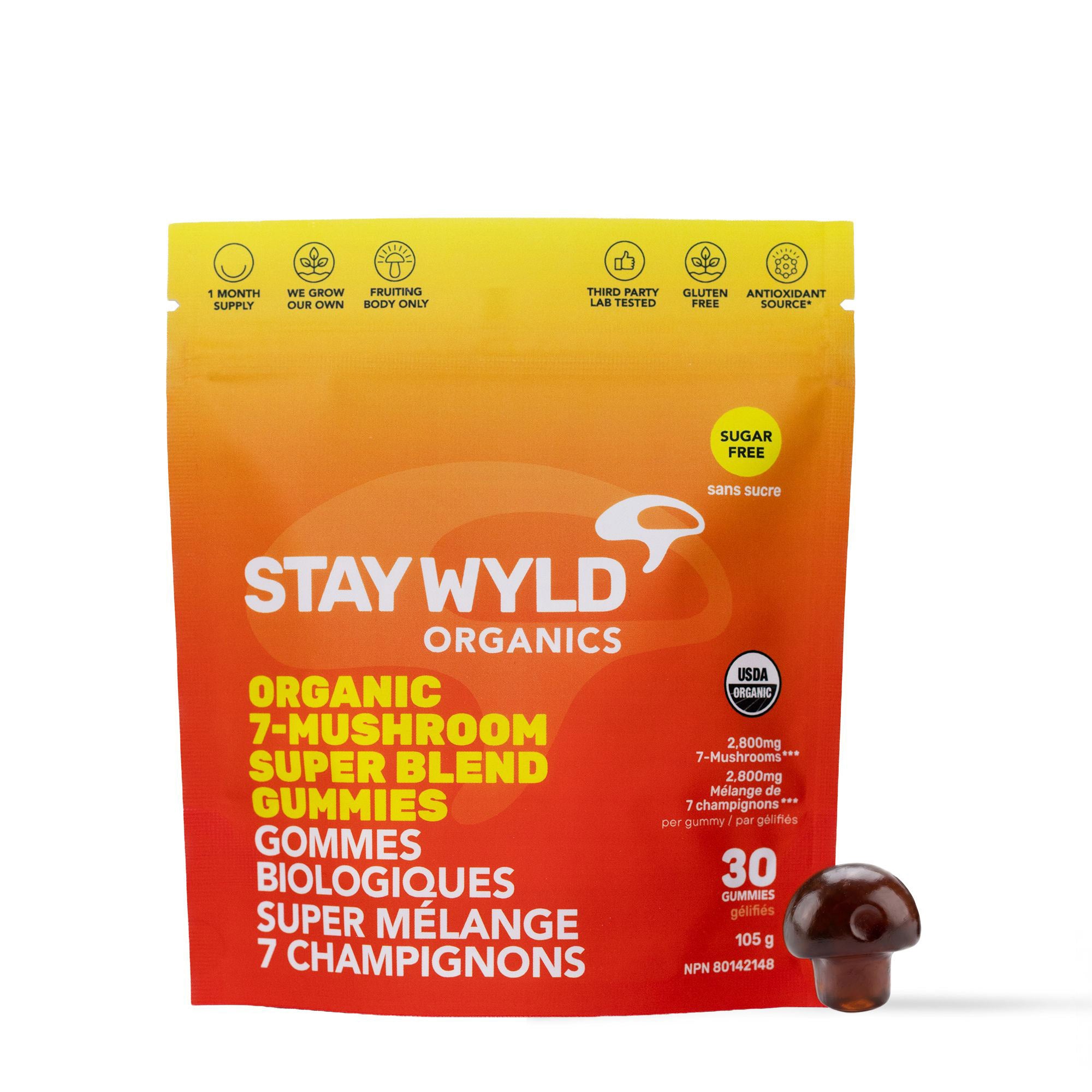 Super 7 Immunity Mushroom Gummies | 30 pack