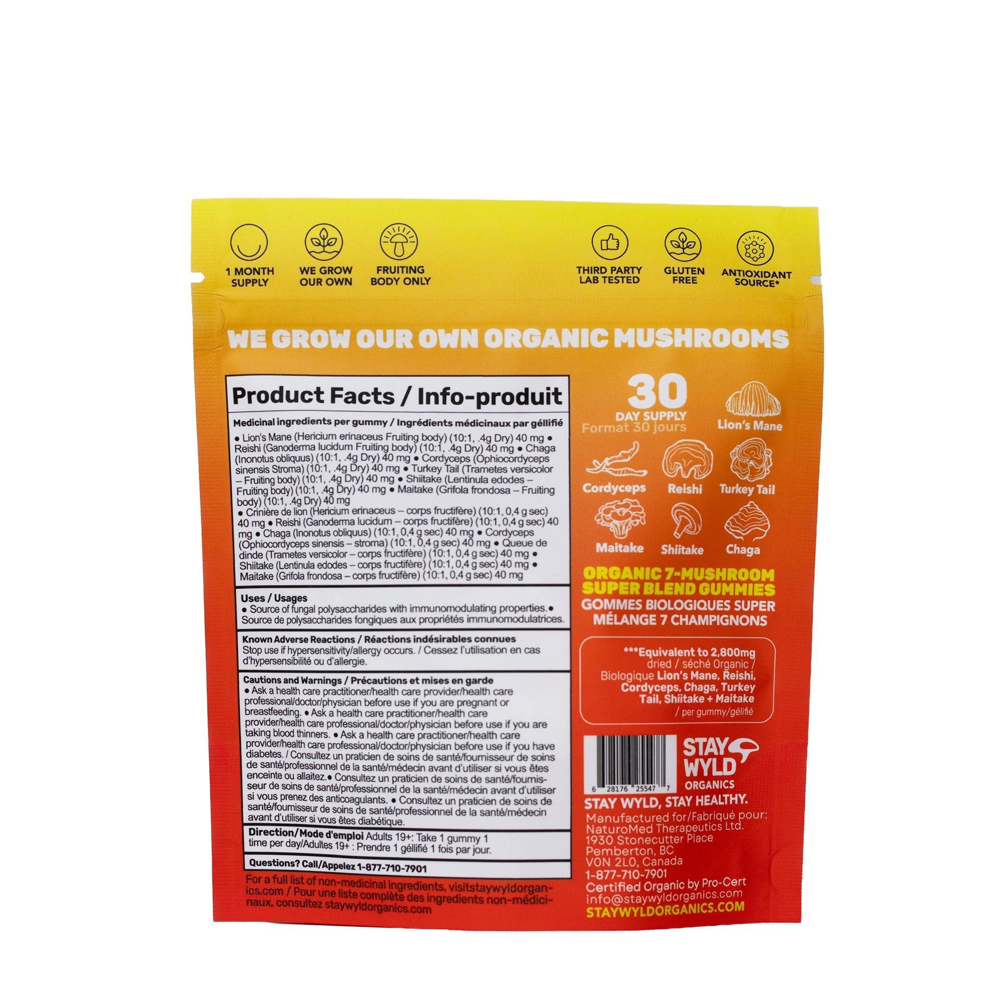 Super 7 Immunity Mushroom Gummies | 30 pack