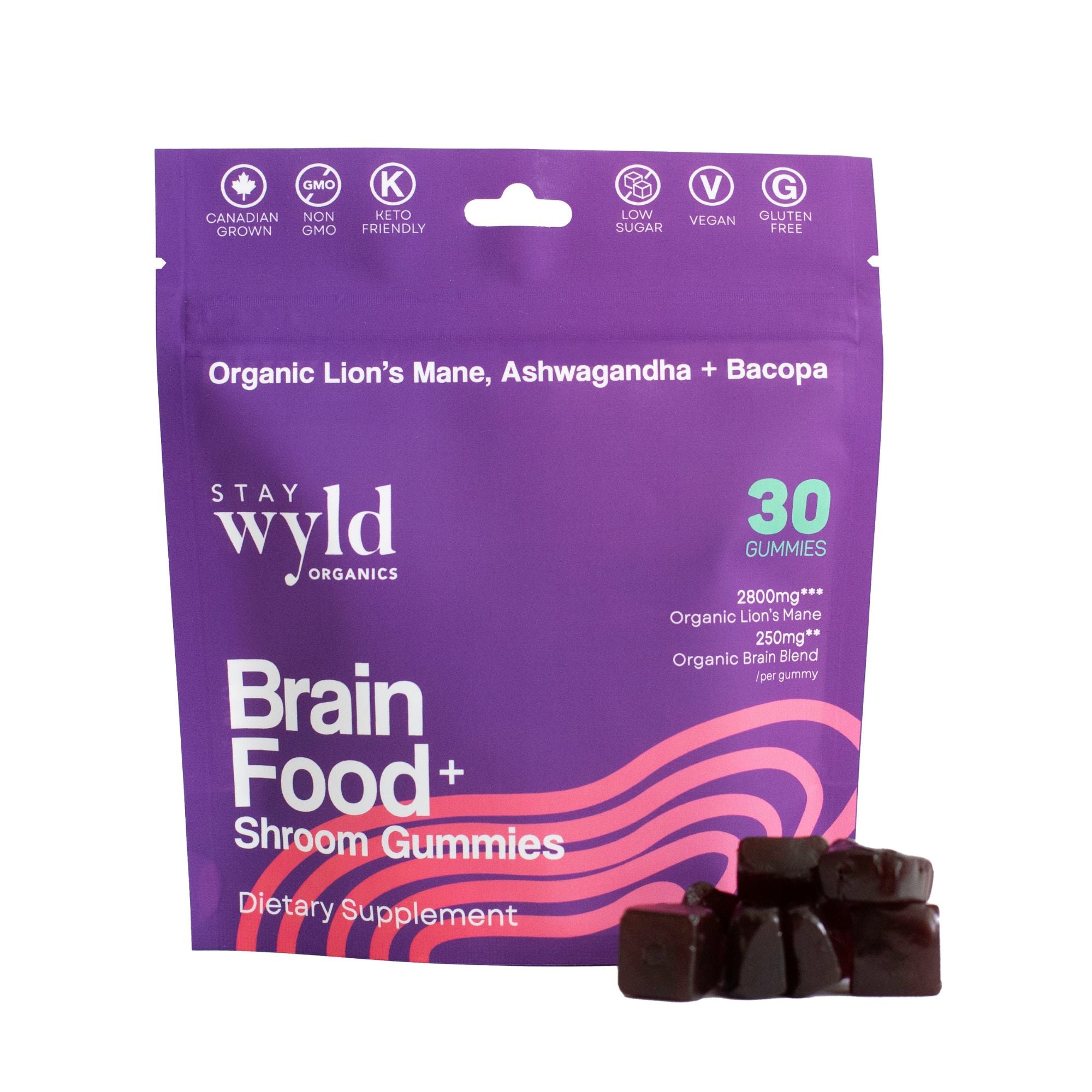 Brain Food Mushroom Gummies | 30 pack