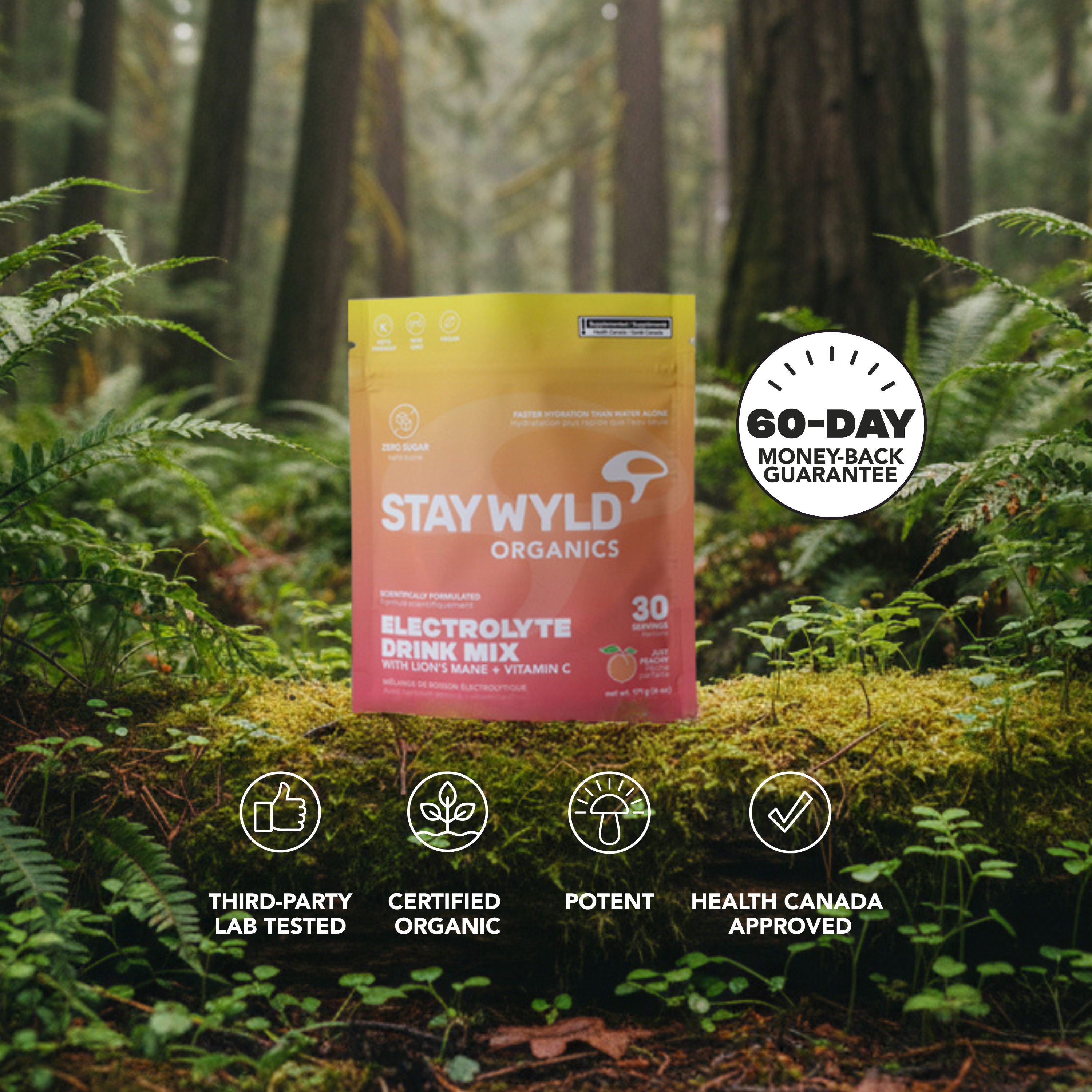 Just Peachy Electrolytes X Lion’s Mane | Stand-up Pouch
