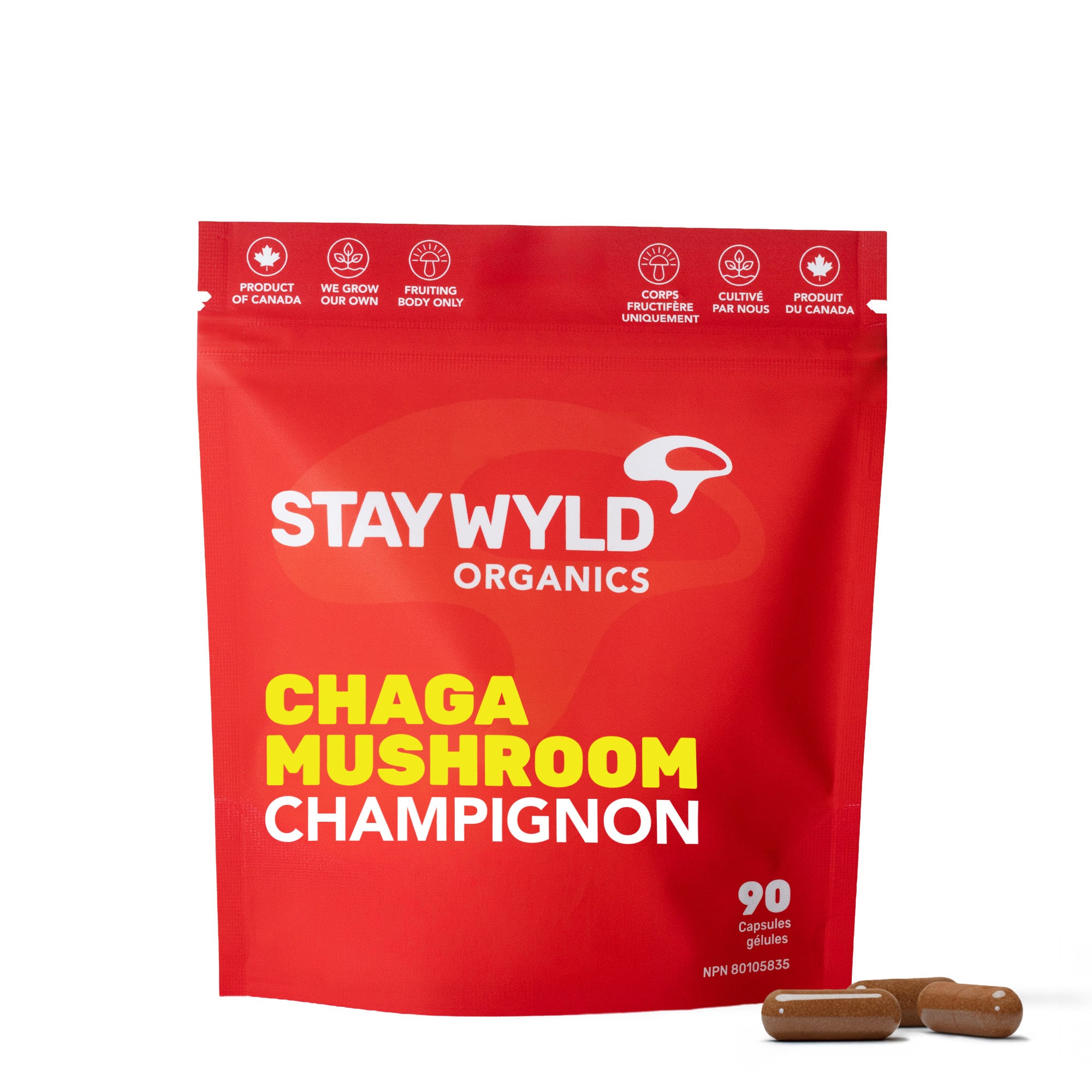 Chaga Mushroom Capsules | 90 Capsules
