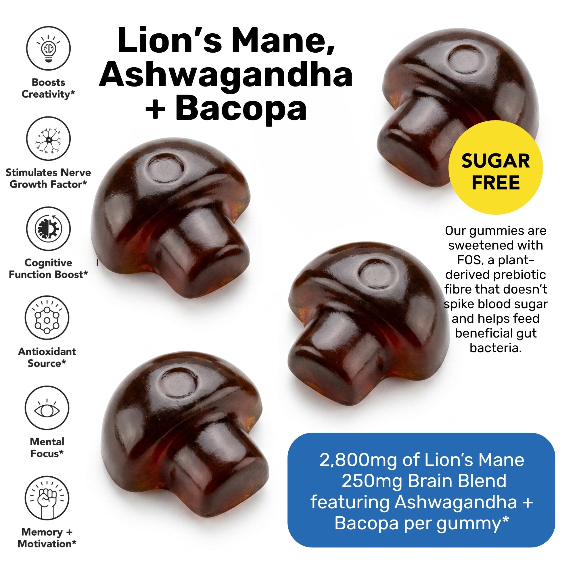 Lion's Mane Mushroom Gummies | 30 pack