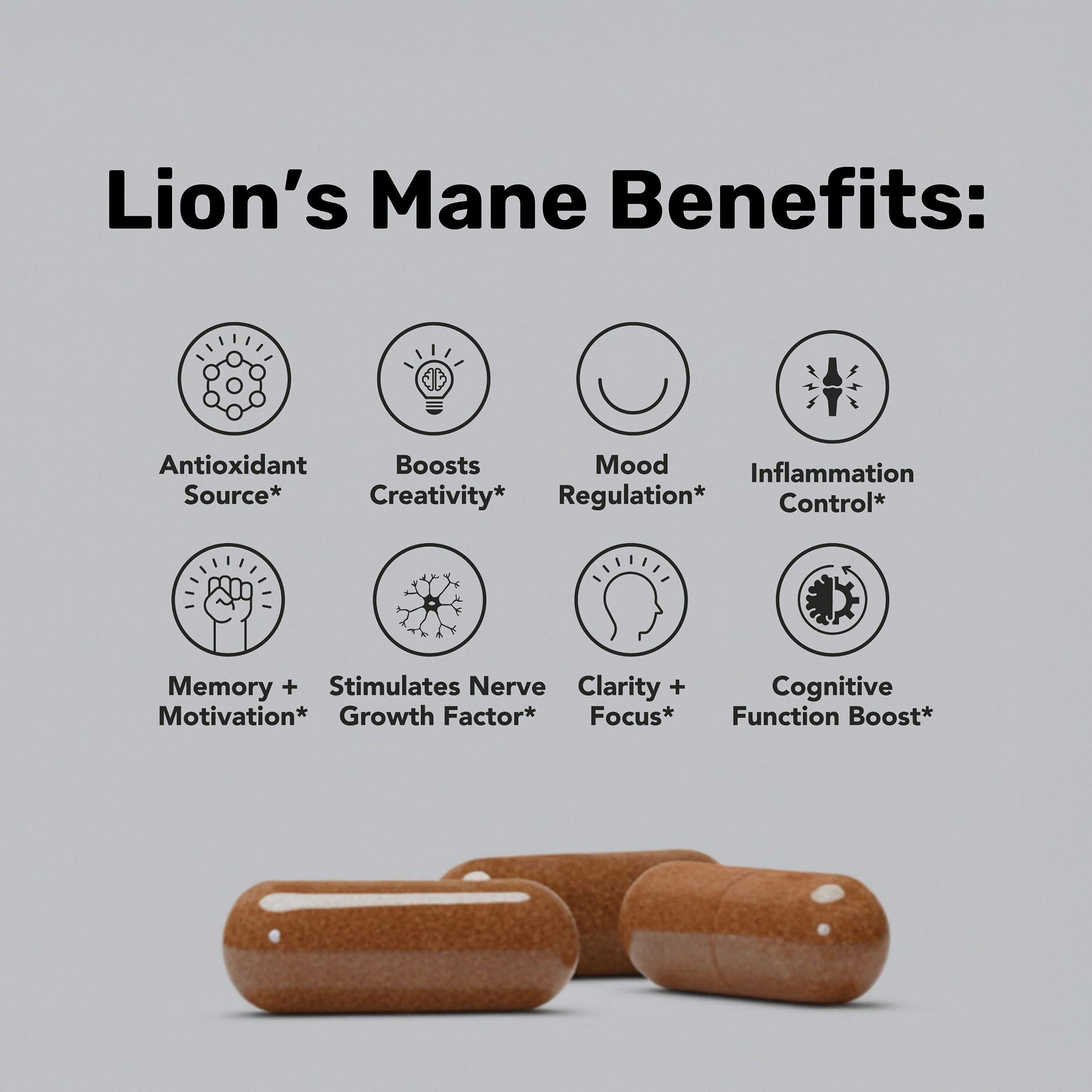 Gélules de champignon crinière de lion