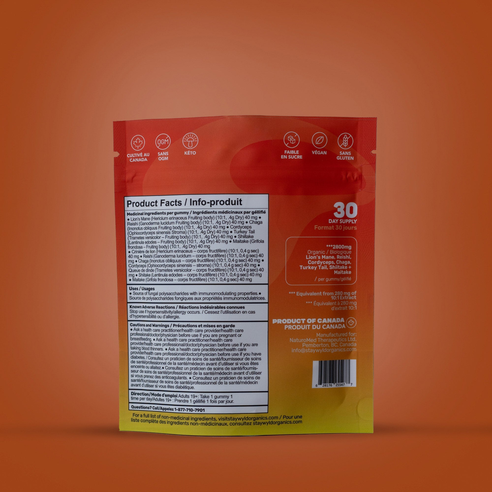 Super 7 Immunity Mushroom Gummies | 30 pack